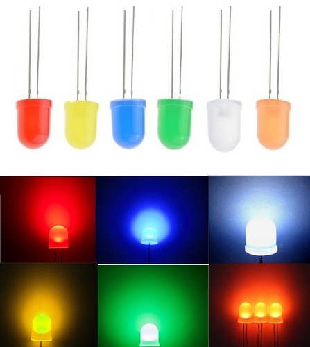 Diodi led luce diffusa - led, 10mm