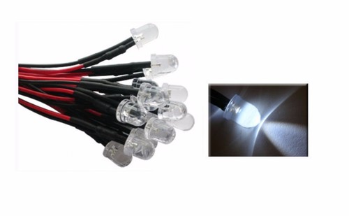 Led cablati 10mm - led, bianca