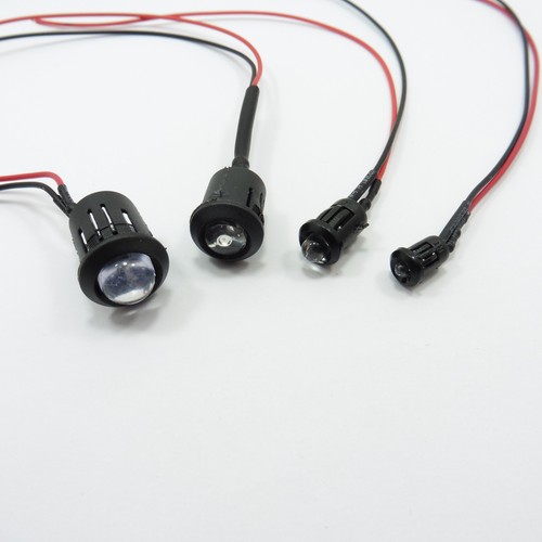 Diodo led 12v trasparente - dc,