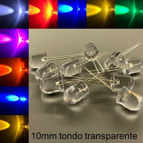 10mm led tondo molto luminoso - 10mm,