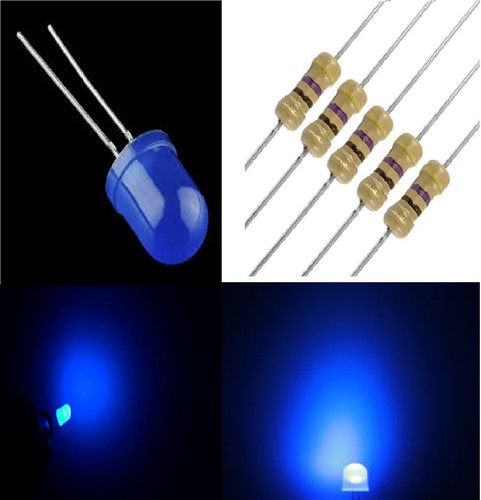 Diodi led blu - 10, foggy