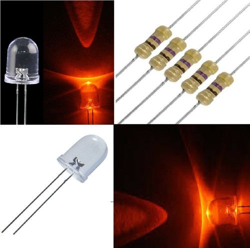 Diodi led 10mm - 5, arancione